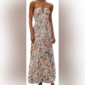 Floral Print Maxi Skirt